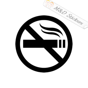 No smoking sign (4.5" - 30") Vinyl Decal in Different colors & size for Cars/Bikes/Windows