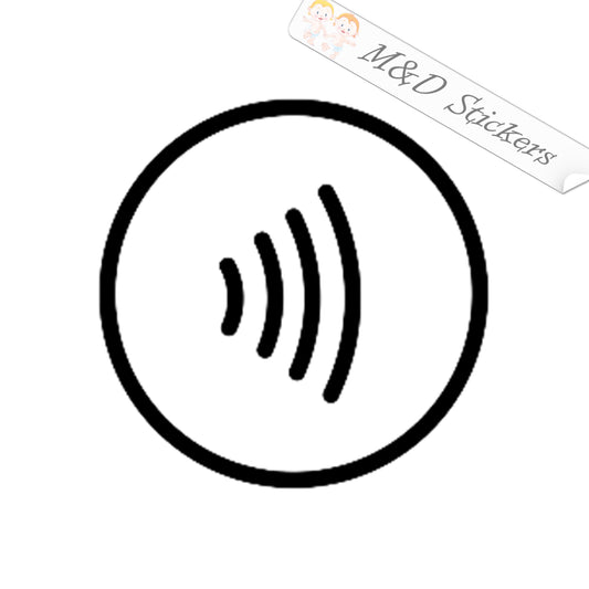 Contactless payment (4.5" - 30") Vinyl Decal in Different colors & size for Cars/Bikes/Windows