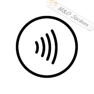 Contactless payment (4.5" - 30") Vinyl Decal in Different colors & size for Cars/Bikes/Windows