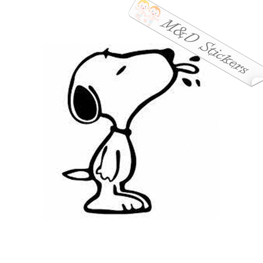 Snoopy (4.5" - 30") Vinyl Decal in Different colors & size for Cars/Bikes/Windows