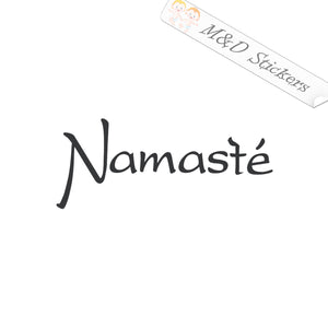 Namaste (4.5" - 30") Vinyl Decal in Different colors & size for Cars/Bikes/Windows
