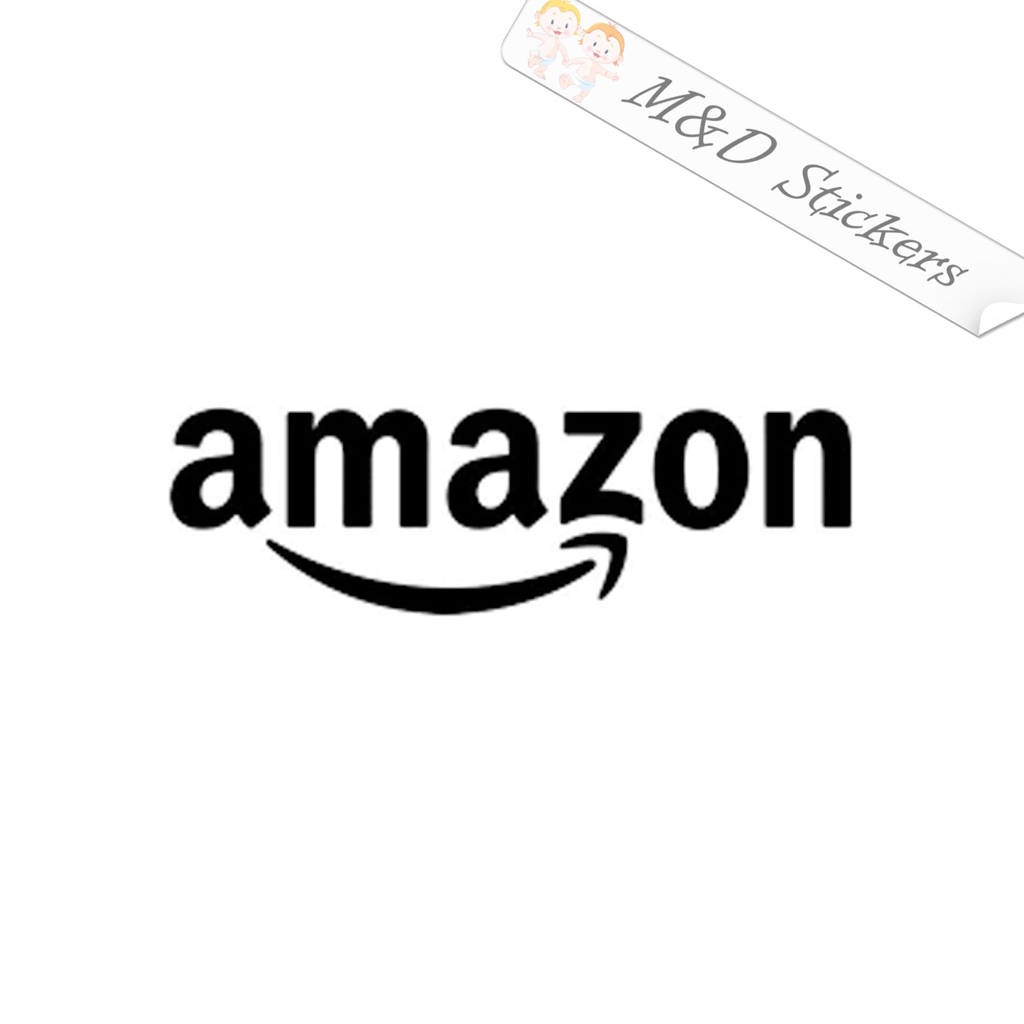 Amazon Logo (4.5" - 30") Vinyl Decal in Different colors & size for Cars/Bikes/Windows