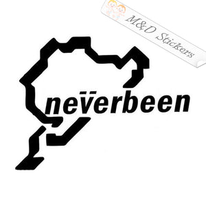 Neverbeen Neuerburg German Racing Track (4.5" - 30") Vinyl Decal in Different colors & size for Cars/Bikes/Windows