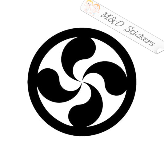 Lauburu cross (4.5" - 30") Vinyl Decal in Different colors & size for Cars/Bikes/Windows