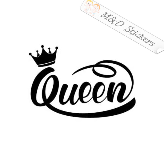 Queen Crown (4.5" - 30") Vinyl Decal in Different colors & size for Cars/Bikes/Windows