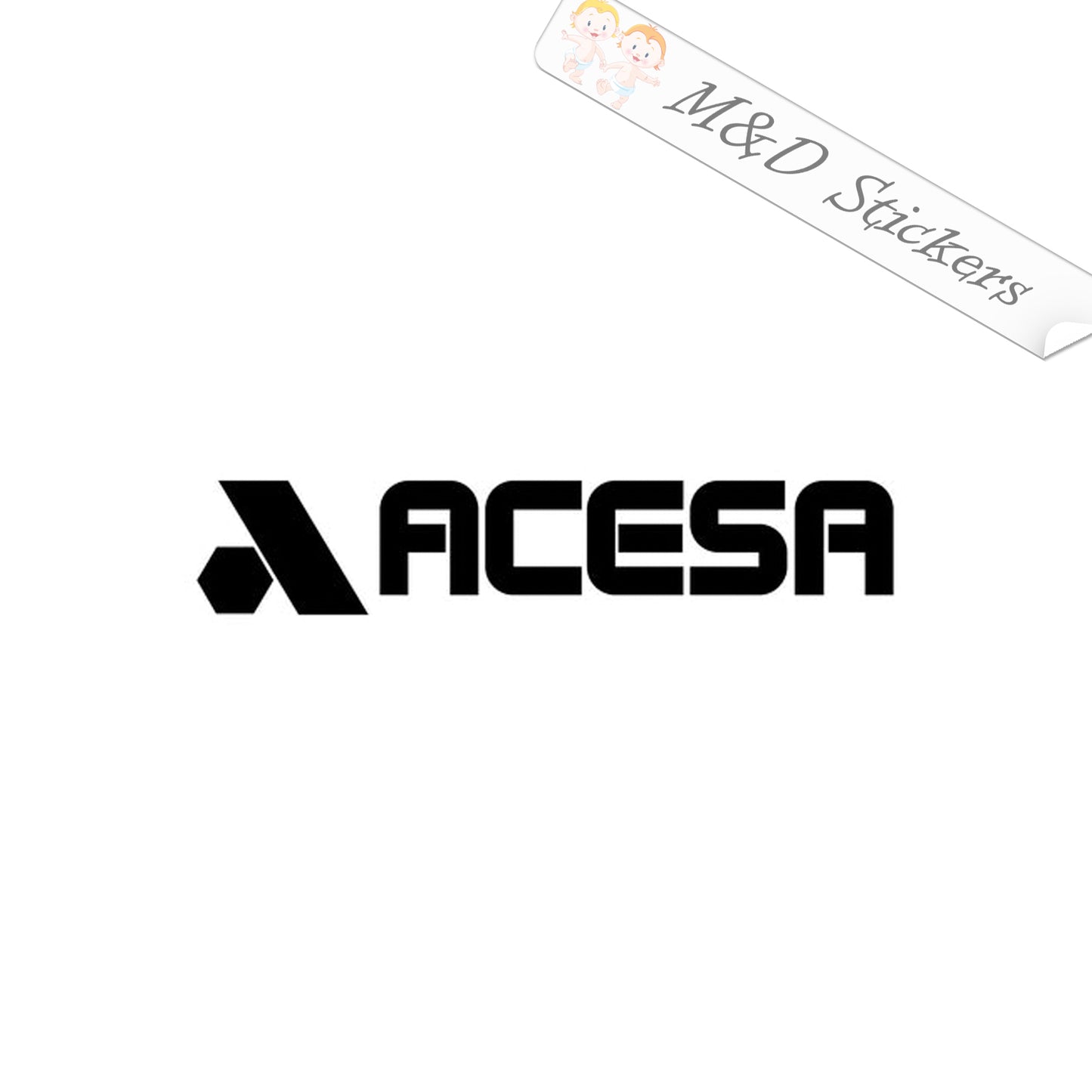 Acesa Tools Logo (4.5" - 30") Vinyl Decal in Different colors & size for Cars/Bikes/Windows