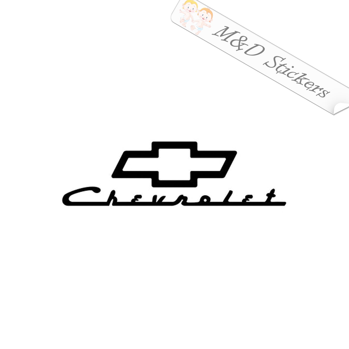 Chevrolet Logo (4.5" - 30") Vinyl Decal in Different colors & size for Cars/Bikes/Windows