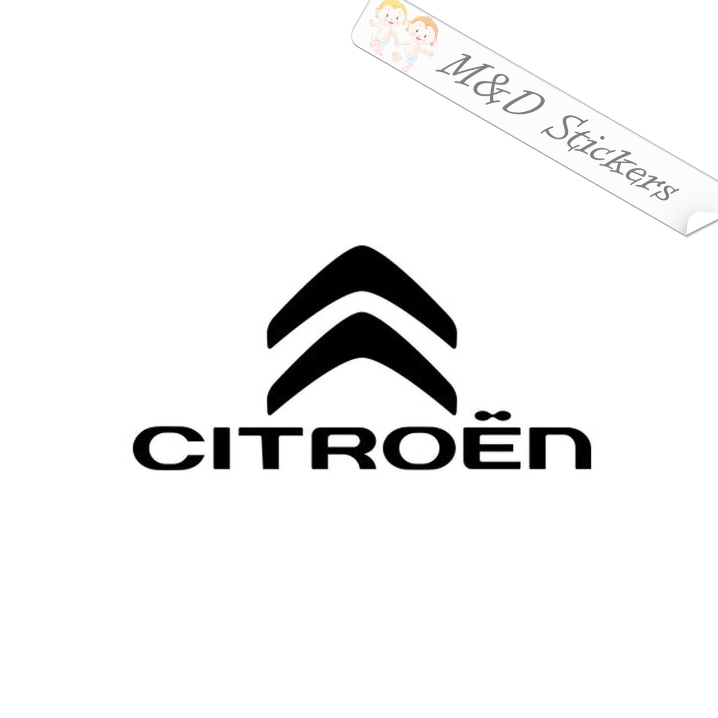Citroen Logo (4.5" - 30") Vinyl Decal in Different colors & size for Cars/Bikes/Windows