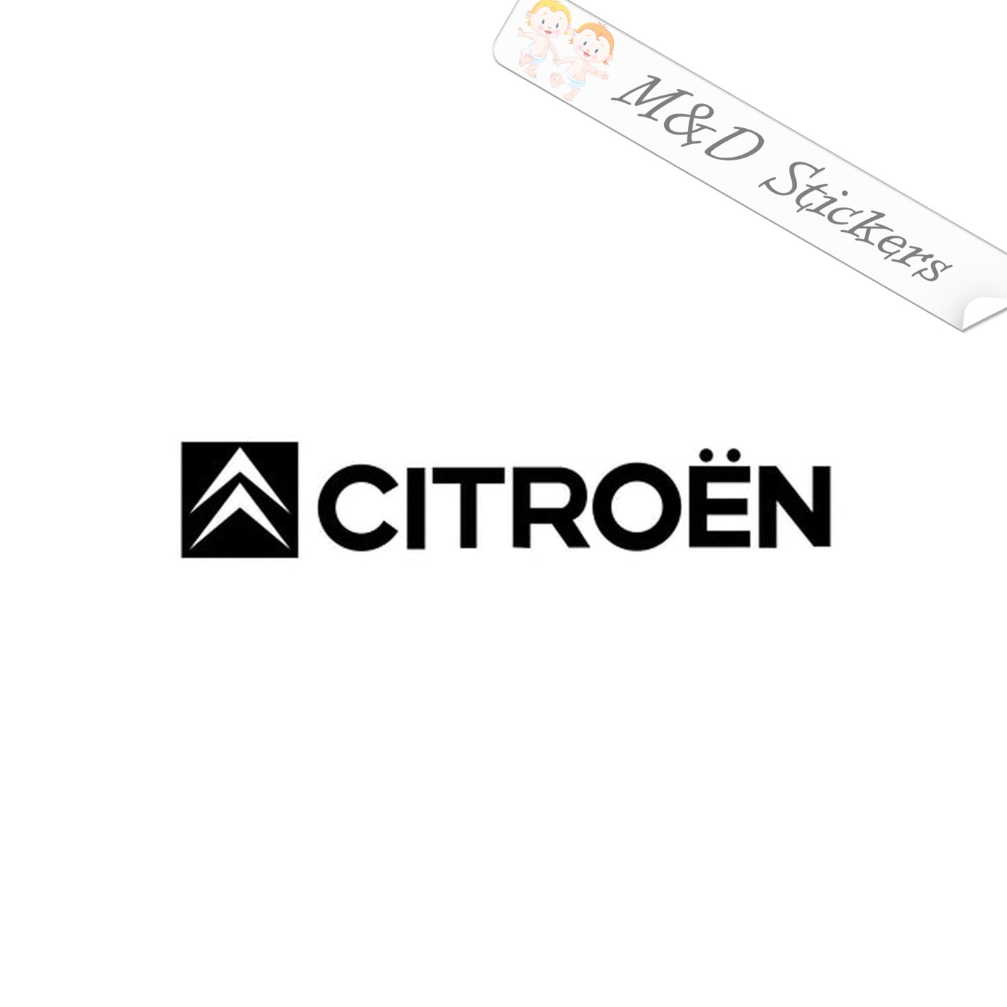 Citroen Logo (4.5" - 30") Vinyl Decal in Different colors & size for Cars/Bikes/Windows