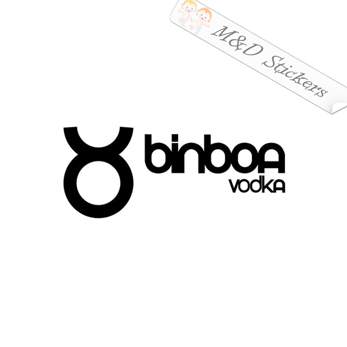 Binboa Vodka Logo (4.5" - 30") Vinyl Decal in Different colors & size for Cars/Bikes/Windows