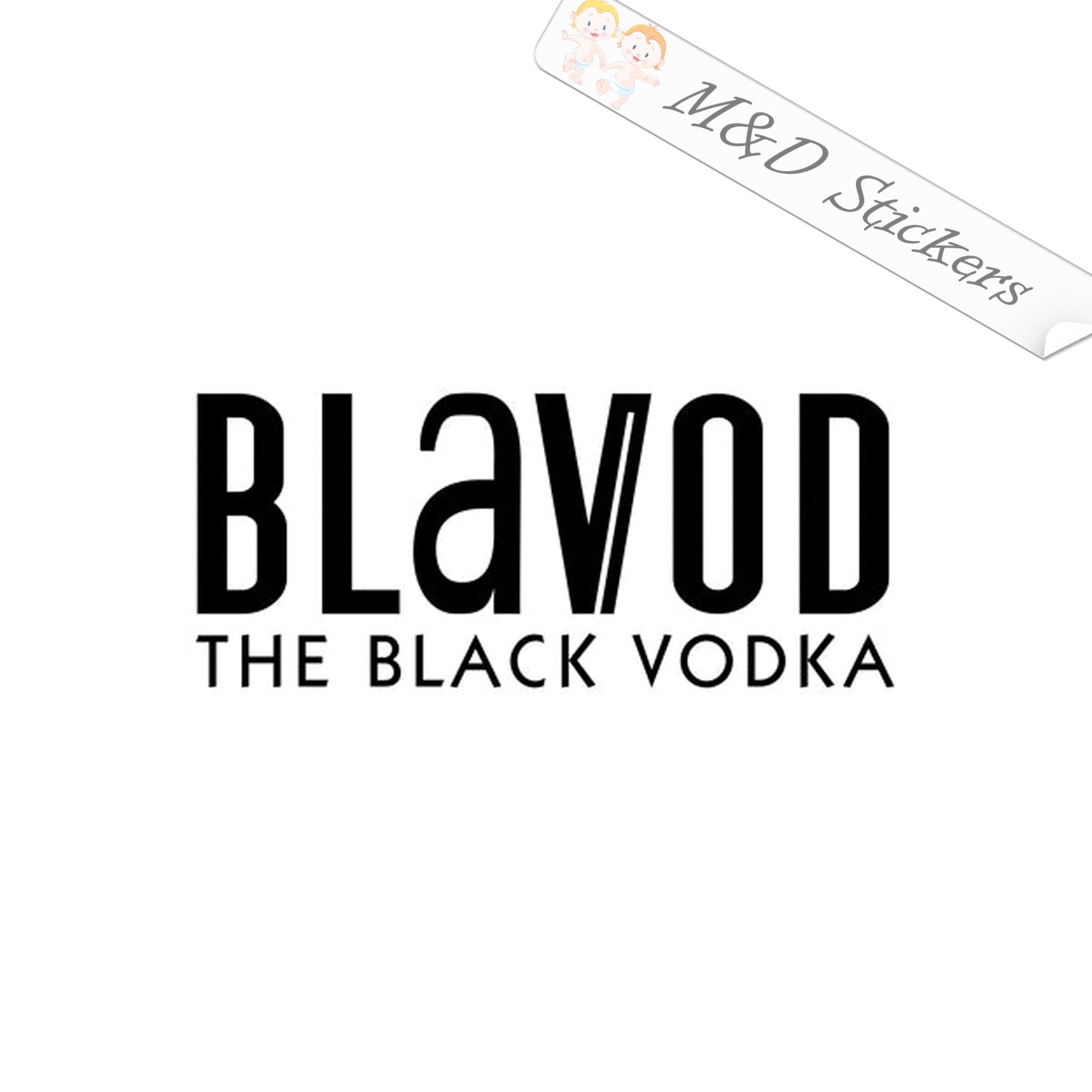 Blavod Vodka Logo (4.5" - 30") Vinyl Decal in Different colors & size for Cars/Bikes/Windows