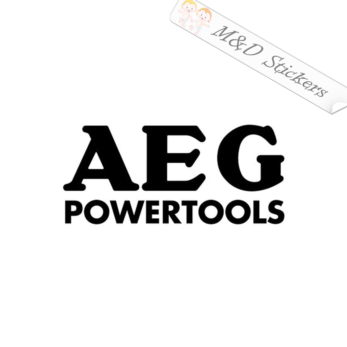 AEG Powertools Logo (4.5" - 30") Vinyl Decal in Different colors & size for Cars/Bikes/Windows