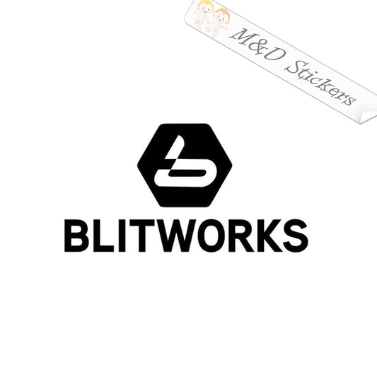 BlitWorks Video Game Company Logo (4.5" - 30") Vinyl Decal in Different colors & size for Cars/Bikes/Windows