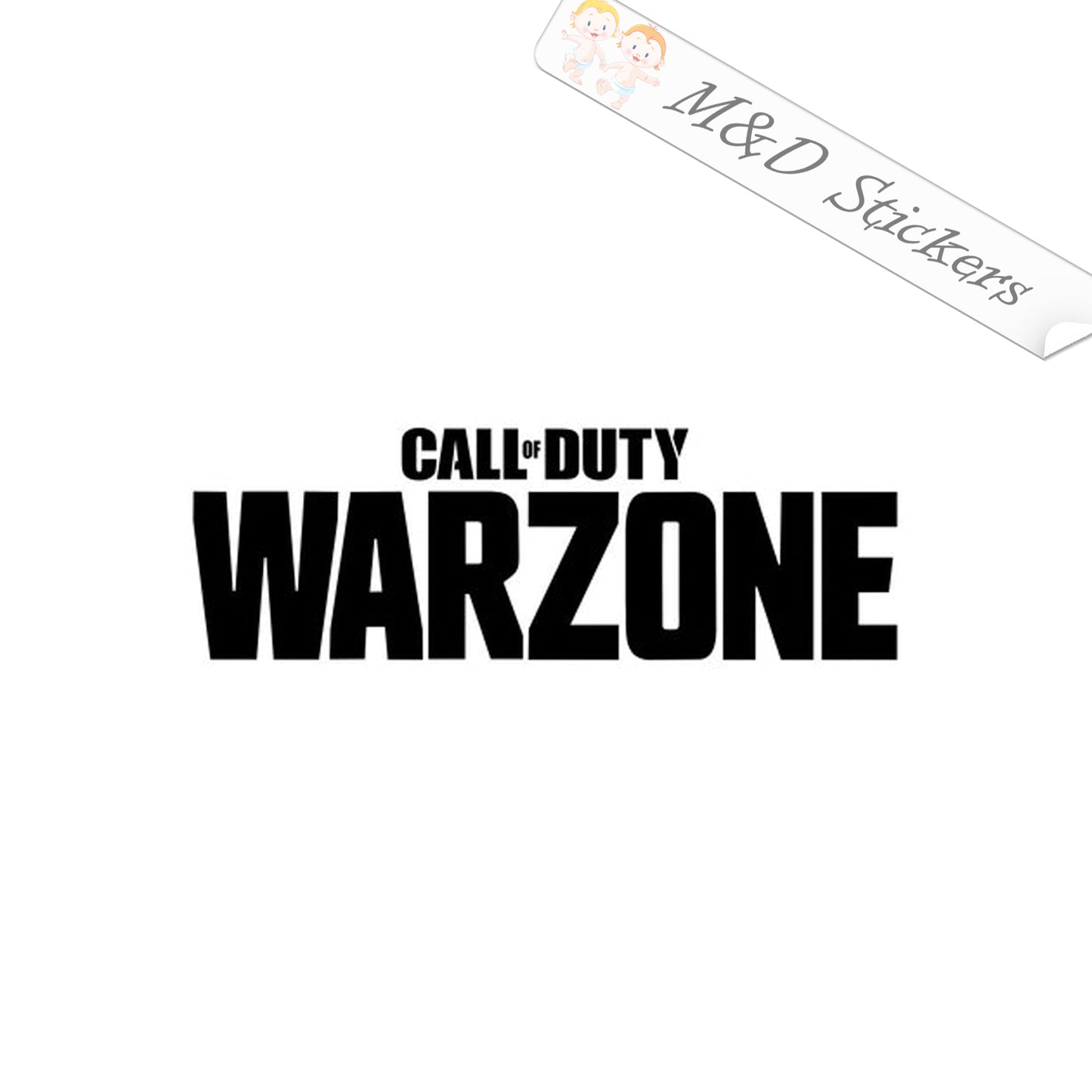 Call of Duty Warzone Video Game (4.5" - 30") Vinyl Decal in Different colors & size for Cars/Bikes/Windows