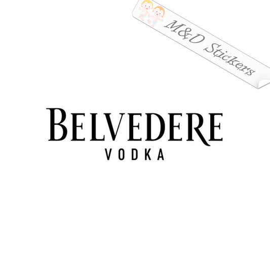 Belvedere Vodka Logo (4.5" - 30") Vinyl Decal in Different colors & size for Cars/Bikes/Windows