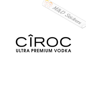 Ciroc Vodka Logo (4.5" - 30") Vinyl Decal in Different colors & size for Cars/Bikes/Windows