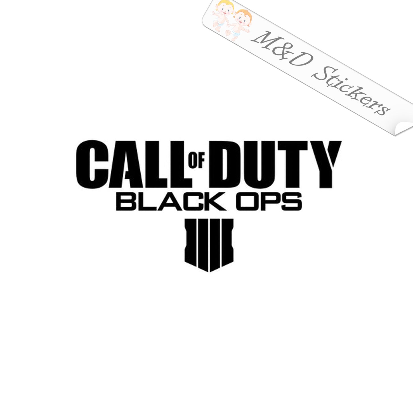 Call of Duty Black Ops 4 Video Game (4.5" - 30") Vinyl Decal in Different colors & size for Cars/Bikes/Windows