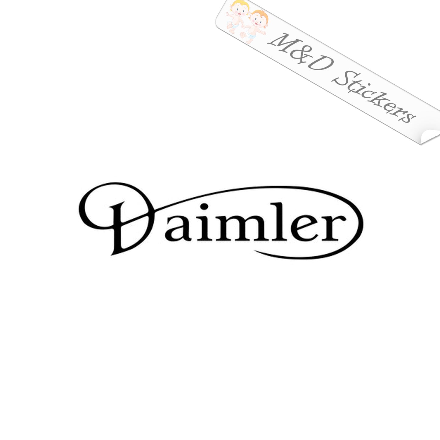 Daimler Cars Logo (4.5" - 30") Vinyl Decal in Different colors & size for Cars/Bikes/Windows