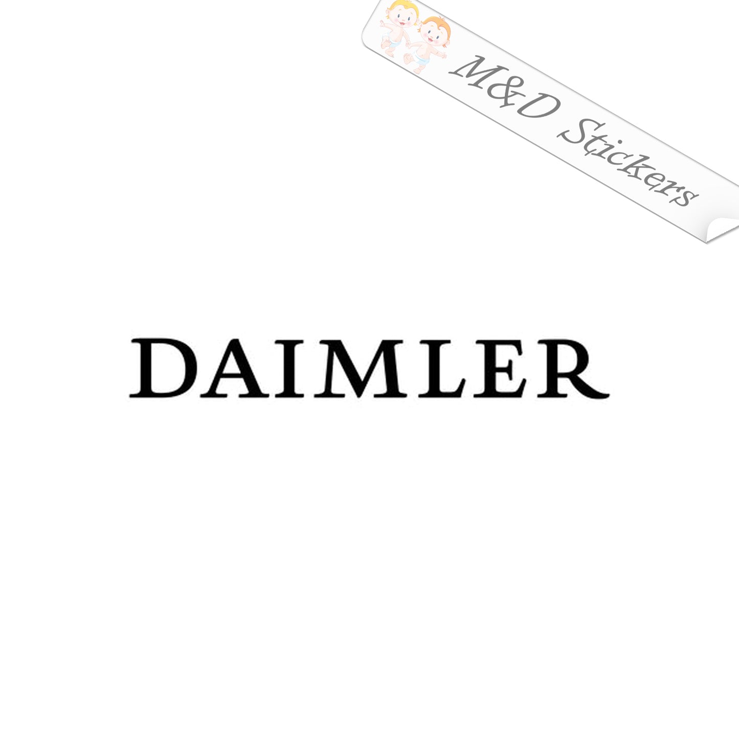 Daimler Cars Logo (4.5" - 30") Vinyl Decal in Different colors & size for Cars/Bikes/Windows