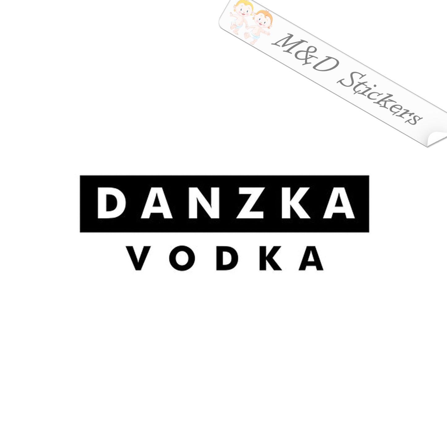 Danzka Vodka Logo (4.5" - 30") Vinyl Decal in Different colors & size for Cars/Bikes/Windows