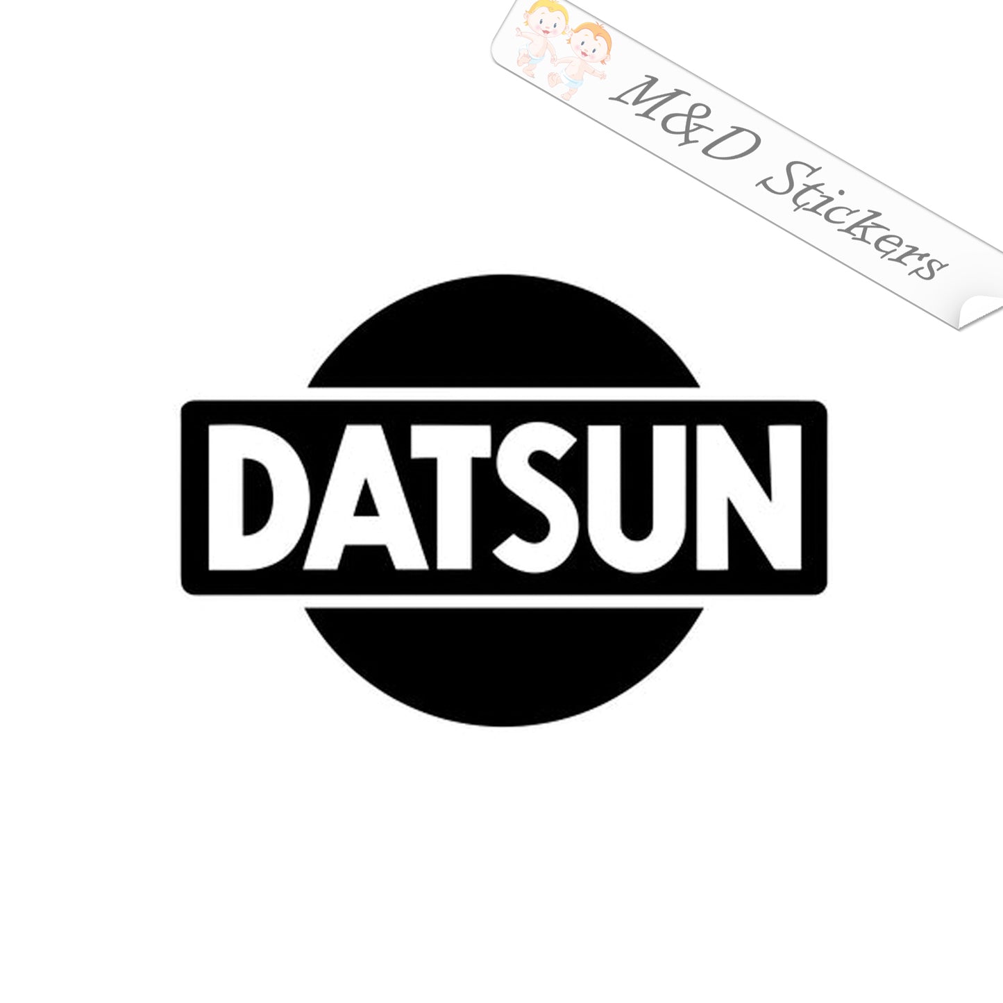 Datsun cars Logo (4.5" - 30") Vinyl Decal in Different colors & size for Cars/Bikes/Windows