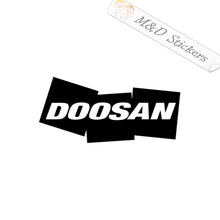 Doosan Construction Logo (4.5" - 30") Vinyl Decal in Different colors & size for Cars/Bikes/Windows