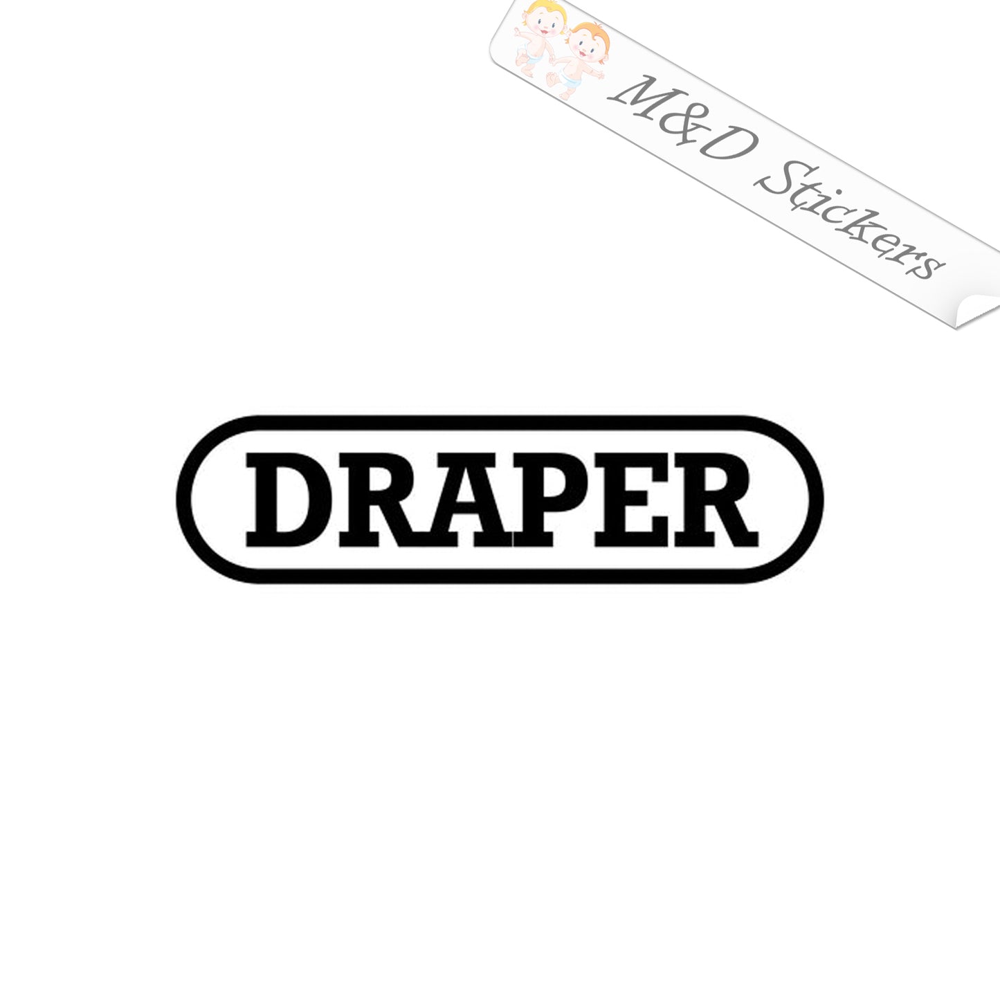 Draper Tools Logo (4.5" - 30") Vinyl Decal in Different colors & size for Cars/Bikes/Windows