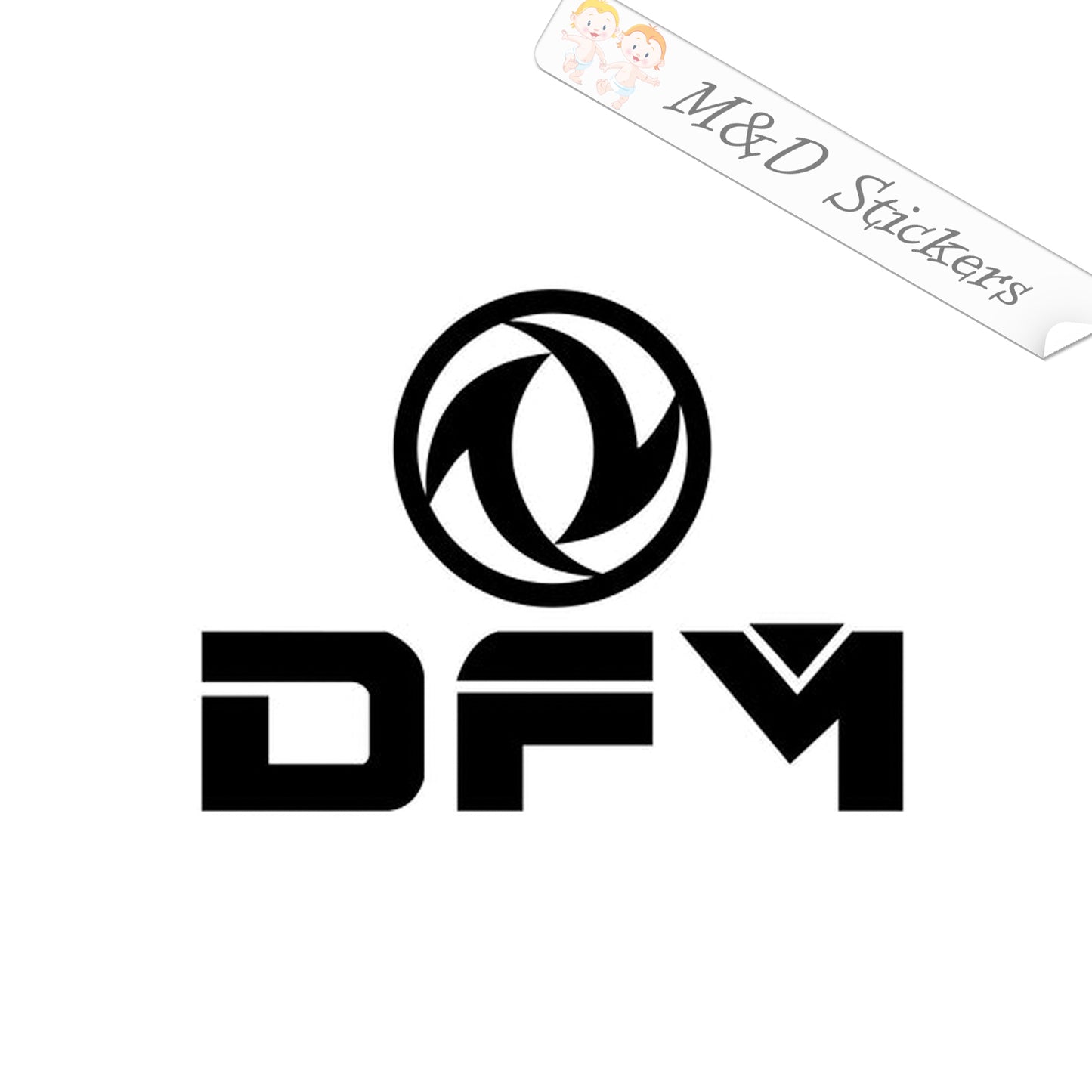 DFM Dongfeng Motor Corporation Logo (4.5" - 30") Vinyl Decal in Different colors & size for Cars/Bikes/Windows
