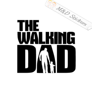 The Walking Dad (4.5" - 30") Vinyl Decal in Different colors & size for Cars/Bikes/Windows