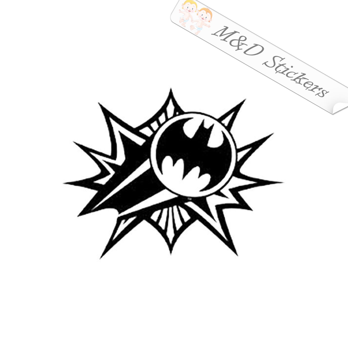 2x Batman Vinyl Decal Sticker Different colors & size for Cars/Bikes/Windows