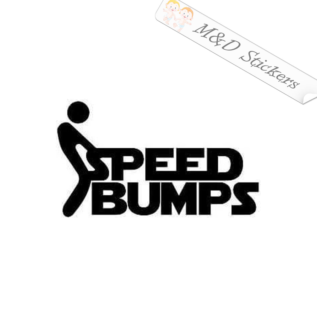 2x Fck F*ck Speed bumps Vinyl Decal Sticker Different colors & size for Cars/Bikes/Windows