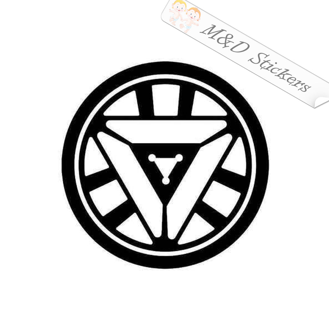 2x Stark industries Iron man reactor Vinyl Decal Sticker Different colors & size for Cars/Bikes/Windows
