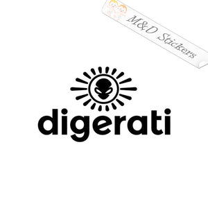 Digerati Video Game Company Logo (4.5" - 30") Vinyl Decal in Different colors & size for Cars/Bikes/Windows