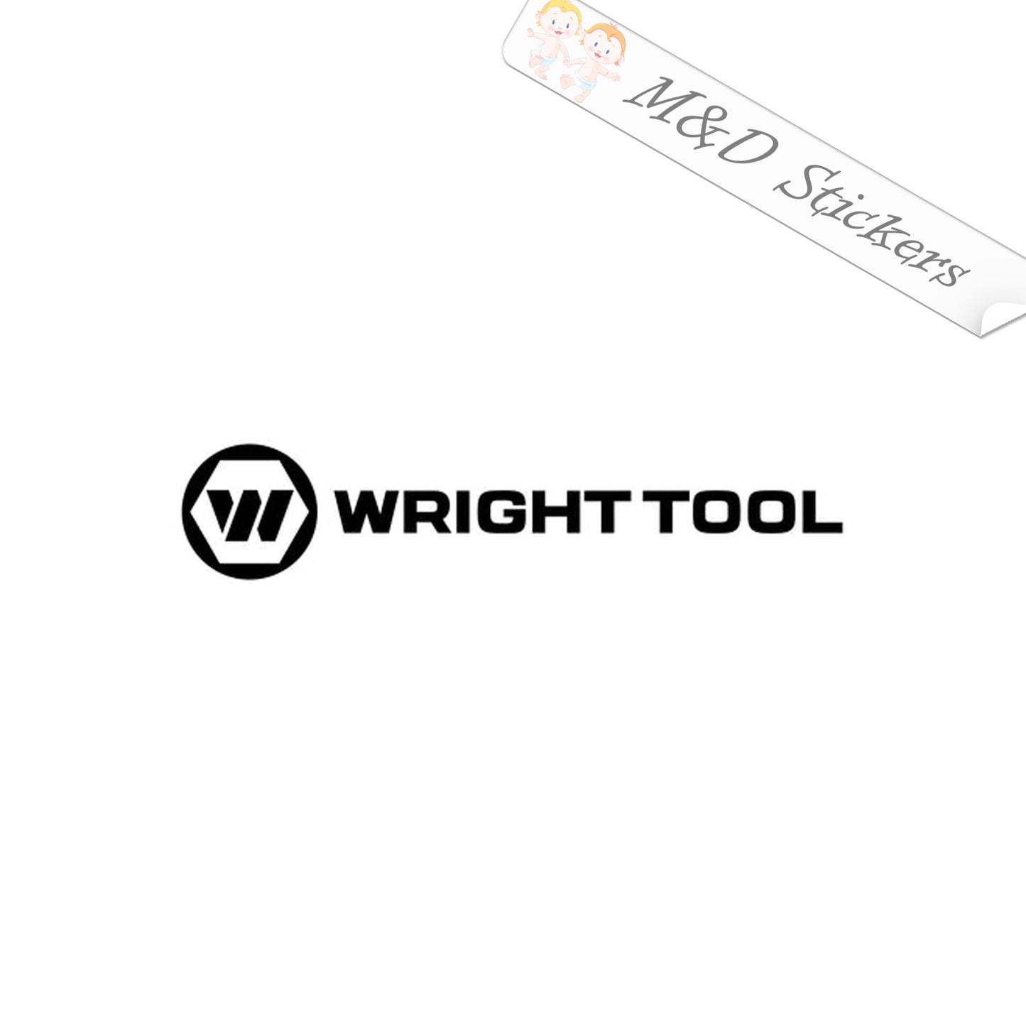 Wright Tools Logo (4.5" - 30") Vinyl Decal in Different colors & size for Cars/Bikes/Windows