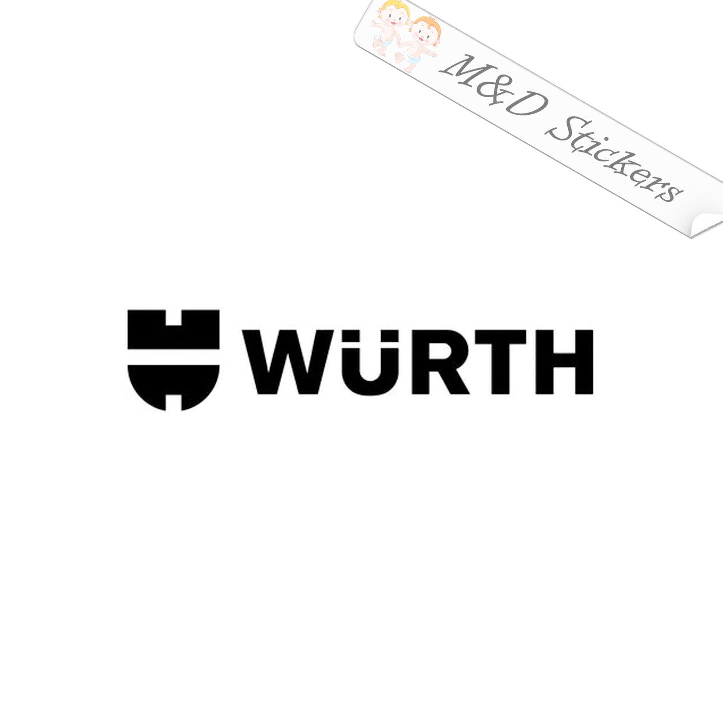 Wurth Tools Logo (4.5" - 30") Vinyl Decal in Different colors & size for Cars/Bikes/Windows