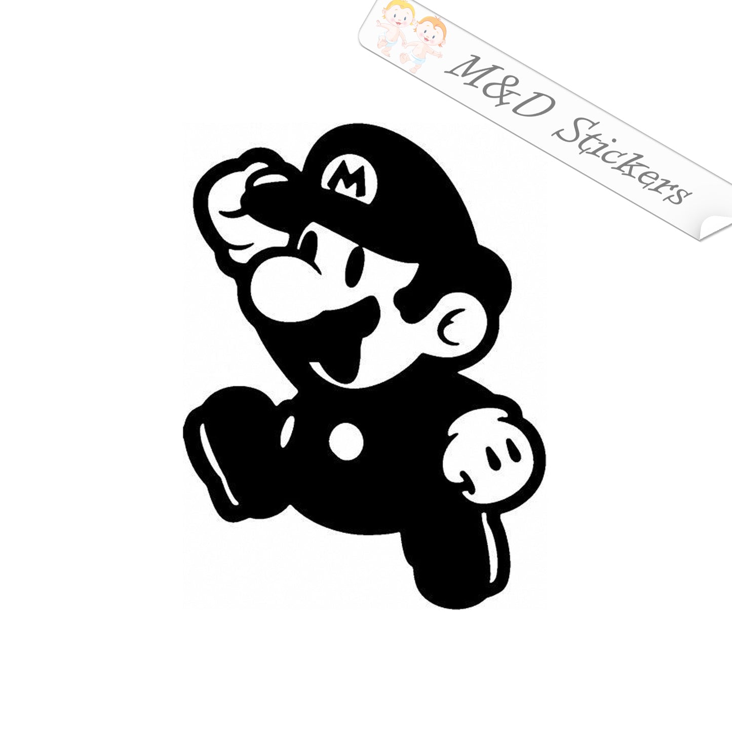 Super Mario Video Game (4.5" - 30") Vinyl Decal in Different colors & size for Cars/Bikes/Windows