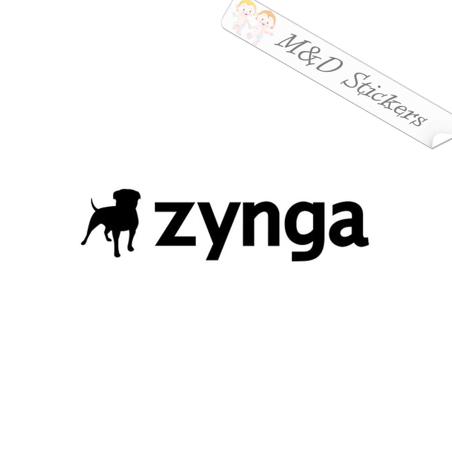 Zynga Video Game Company Logo (4.5" - 30") Vinyl Decal in Different colors & size for Cars/Bikes/Windows