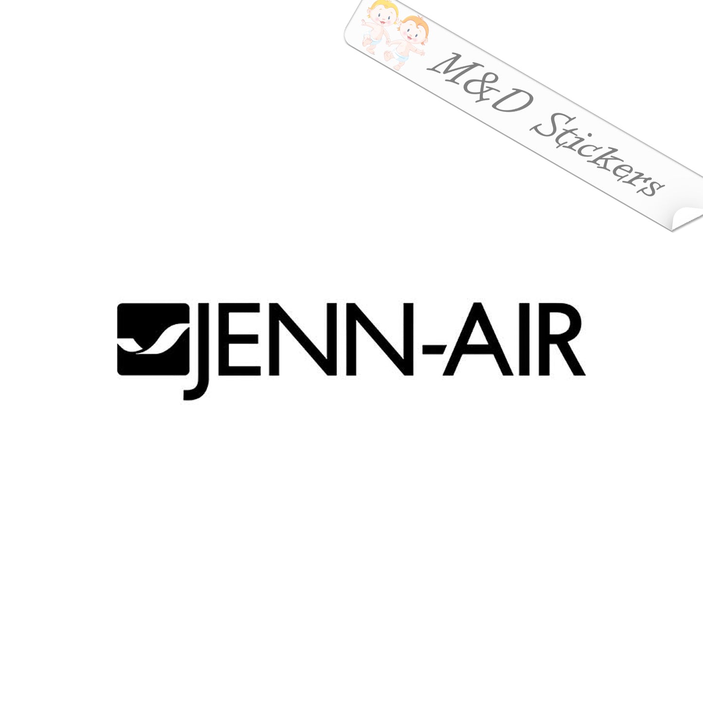 Jenn-Air Logo (4.5" - 30") Vinyl Decal in Different colors & size for Cars/Bikes/Windows