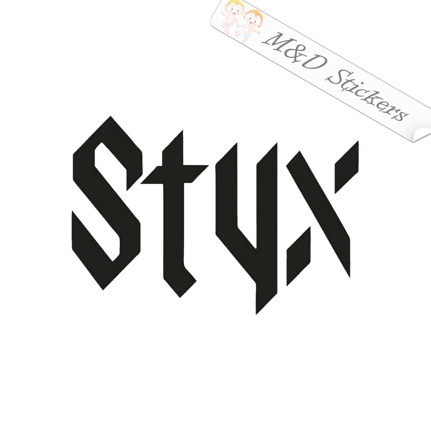Styx Music band Logo (4.5" - 30") Vinyl Decal in Different colors & size for Cars/Bikes/Windows