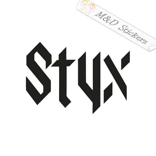 Styx Music band Logo (4.5" - 30") Vinyl Decal in Different colors & size for Cars/Bikes/Windows
