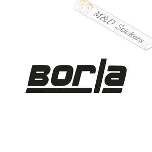 Borla Exhaust Logo (4.5" - 30") Vinyl Decal in Different colors & size for Cars/Bikes/Windows