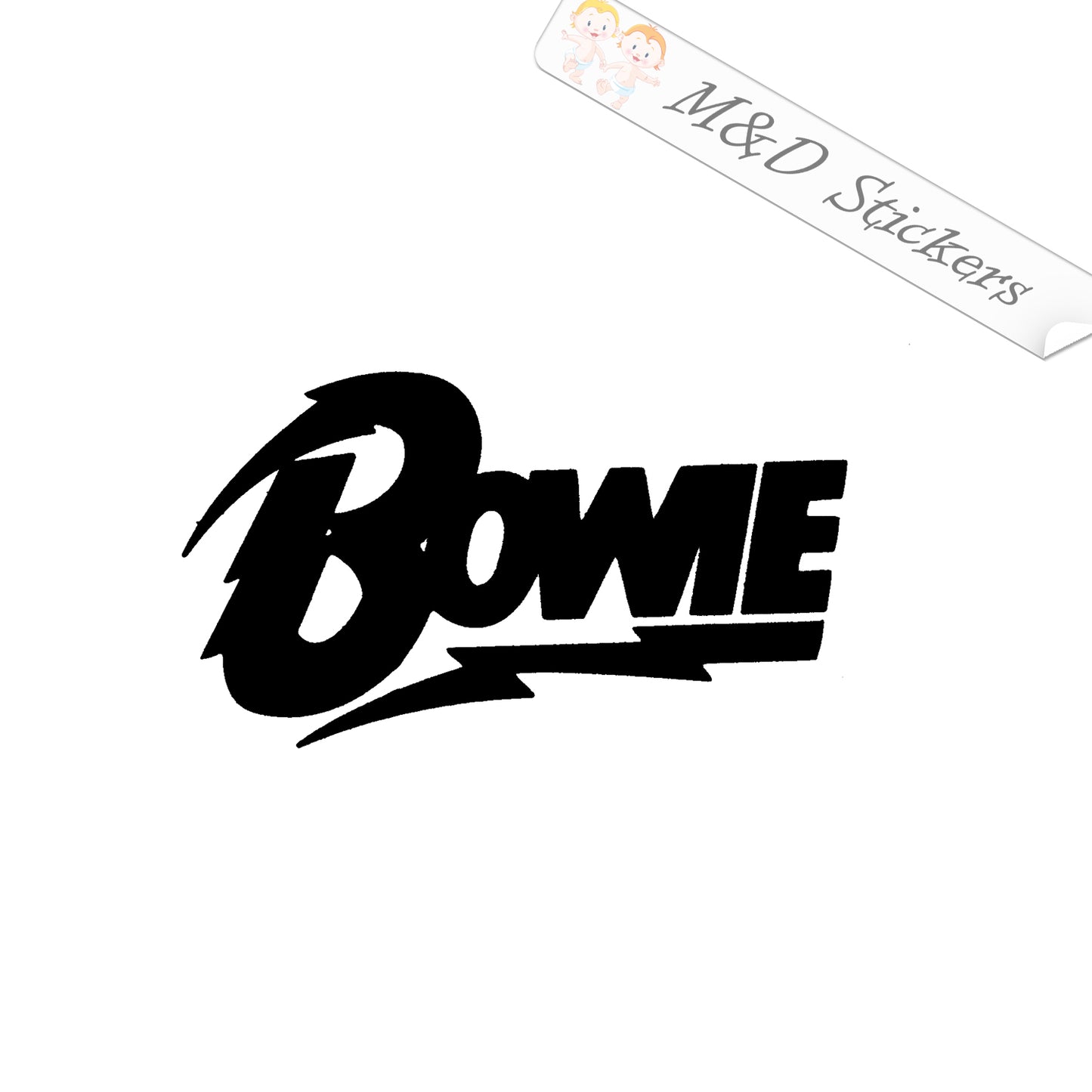 David Bowie Musician Logo (4.5" - 30") Vinyl Decal in Different colors & size for Cars/Bikes/Windows