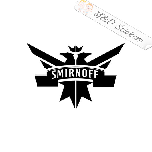 Smirnoff Vodka Logo (4.5" - 30") Vinyl Decal in Different colors & size for Cars/Bikes/Windows