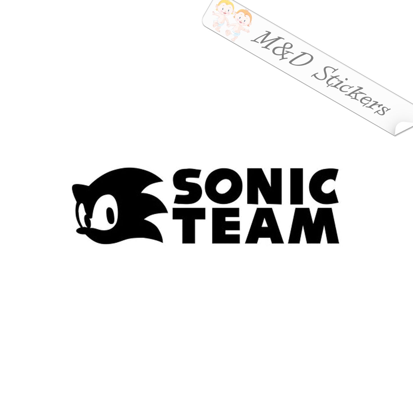 Sonic Team Video Game Company Logo (4.5" - 30") Vinyl Decal in Different colors & size for Cars/Bikes/Windows