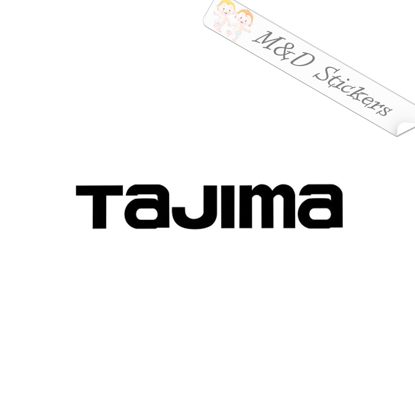 Tajima Tools Logo (4.5" - 30") Vinyl Decal in Different colors & size for Cars/Bikes/Windows