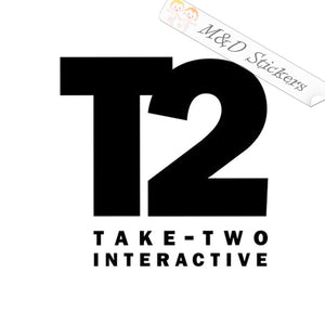 Take-Two Interactive Video Game Company Logo (4.5" - 30") Vinyl Decal in Different colors & size for Cars/Bikes/Windows