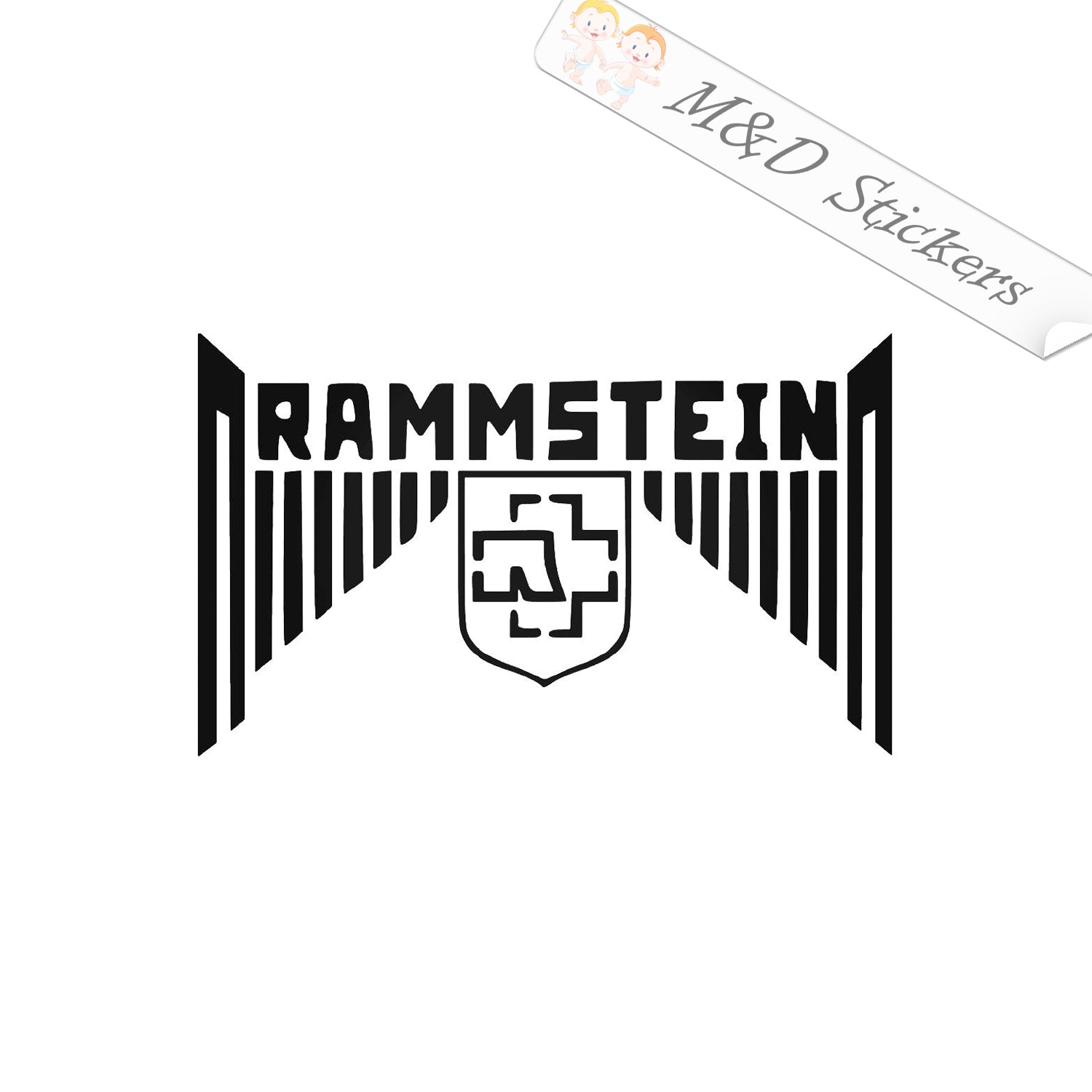 2x Rammstein Logo Vinyl Decal Sticker Different colors & size for
