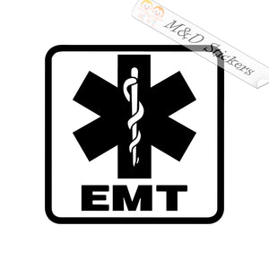 EMT Emergency Medical technician (4.5" - 30") Vinyl Decal in Different colors & size for Cars/Bikes/Windows