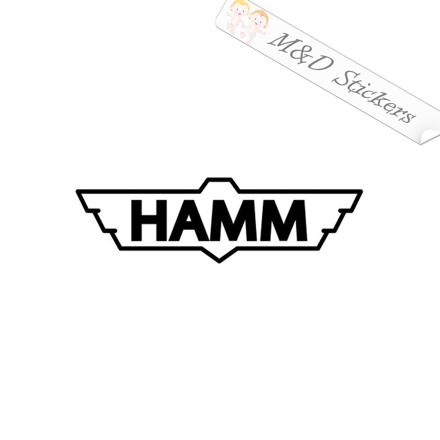 HAMM Logo (4.5" - 30") Vinyl Decal in Different colors & size for Cars/Bikes/Windows