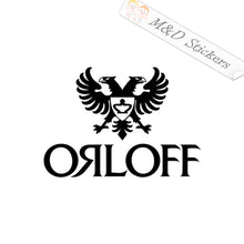 Orloff Vodka Logo (4.5" - 30") Vinyl Decal in Different colors & size for Cars/Bikes/Windows
